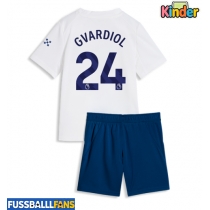 Manchester City Josko Gvardiol #24 3rd trikot Kinder 2026-27 Kurzarm (+ Kurze Hosen)